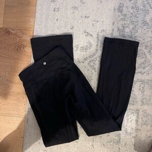 lululemon athletica Black Leggings wide leg high waist